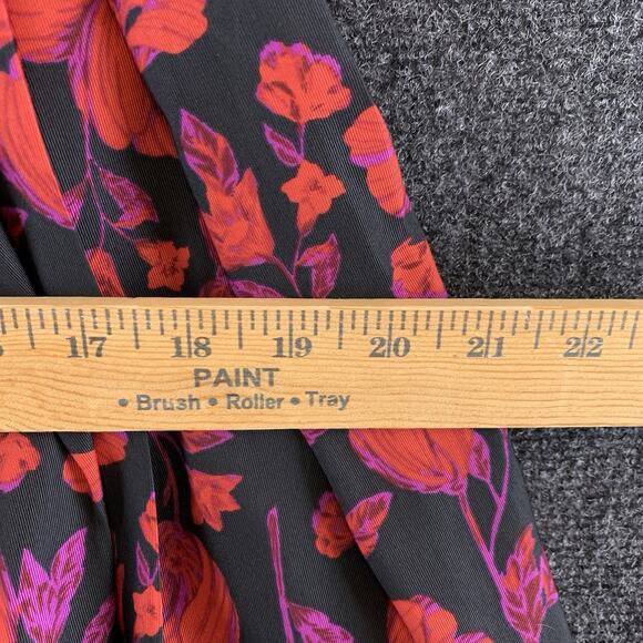 Forever 21 Women's Mini Skirt Flared A-Line Floral Black Red Size 29 - Picture 8 of 11